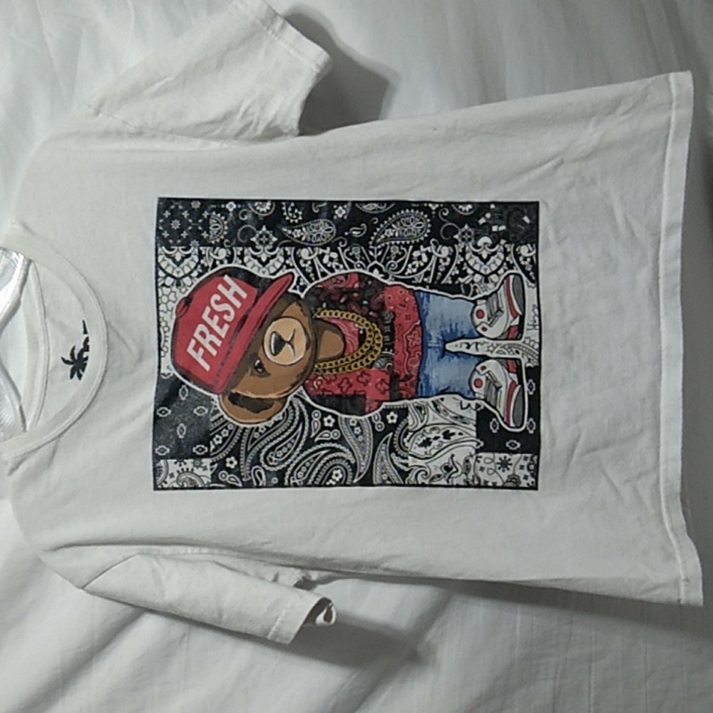 (BX24) SALE! Vibes Fresh Bear Shirt Vintage Sz.XL Fits Small
